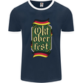 Germany Octoberfest German Beer Alcohol Mens Ringer T-Shirt FotL Navy Blue/White