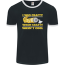 Arts and Crafts Funny Crafty Artist Art Mens Ringer T-Shirt FotL Black/White