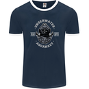 Underwater Aquanaut Scuba Diving Diver Mens Ringer T-Shirt FotL Navy Blue/White