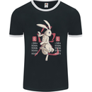 Chinese Zodiac Shengxiao Year of the Rabbit Mens Ringer T-Shirt FotL Black/White