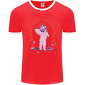 Happy Single Awareness Day Mens Ringer T-Shirt FotL Red/White