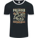 BMX Pro-Rider 1977 Cycling Bike Bicycle Mens Ringer T-Shirt FotL Black/White