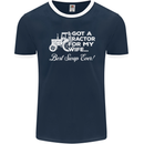 Tractor for My Wife Best Swap Ever Farmer Mens Ringer T-Shirt FotL Navy Blue/White