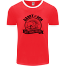 Daddy & Son Best FriendsFather's Day Mens Ringer T-Shirt FotL Red/White