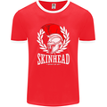 Skinhead Roman Trojan Helmet Punk Music Mens Ringer T-Shirt FotL Red/White