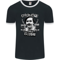 Pablo Escobar Crime Pays Mens Ringer T-Shirt FotL Black/White