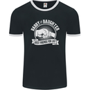 Daddy & Daughter Best Friends Father's Day Mens Ringer T-Shirt FotL Black/White