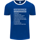 Dating My Granddaughter Grandparent's Day Mens Ringer T-Shirt FotL Royal Blue/White