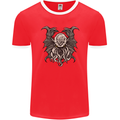 Cthulhu Entity Kraken Mens Ringer T-Shirt FotL Red/White