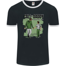 Call of Daddy Funny Parody Father's Day Dad Mens Ringer T-Shirt FotL Black/White