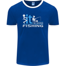 Fook It I'm Going Fishing Funny Fisherman Mens Ringer T-Shirt FotL Royal Blue/White