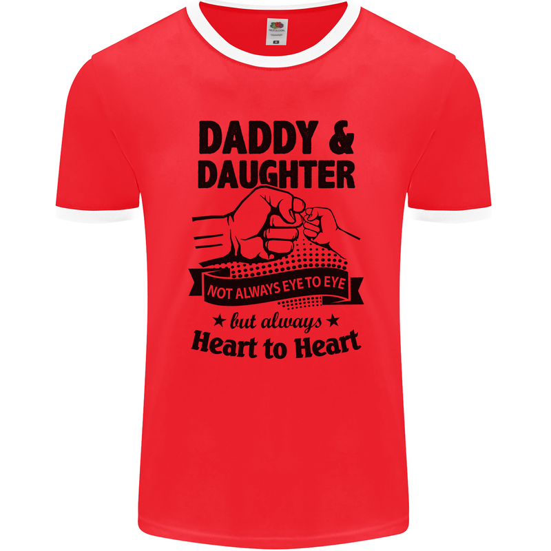 Daddy and Daughter Funny Father's Day Mens Ringer T-Shirt FotL Red/White