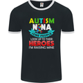 Autism Nana Grandparents Autistic ASD Mens Ringer T-Shirt FotL Black/White