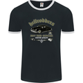Hellrodders Hot Rod Garage Hotrod Dragster Mens Ringer T-Shirt FotL Black/White