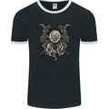 Cthulhu Entity Kraken Mens Ringer T-Shirt FotL Black/White