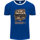 60 Year Old Banger Birthday 60th Year Old Mens Ringer T-Shirt FotL Royal Blue/White