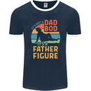 It's Not a Dad Bod It's a Father Figure Mens Ringer T-Shirt FotL Navy Blue/White