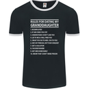 Dating My Granddaughter Grandparent's Day Mens Ringer T-Shirt FotL Black/White