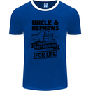 Uncle & Nephews Best Friends Day Funny Mens Ringer T-Shirt FotL Royal Blue/White