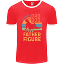 It's Not a Dad Bod It's a Father Figure Mens Ringer T-Shirt FotL Red/White