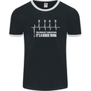 Its a Biker Thing Motorcycle Motorbike Mens Ringer T-Shirt FotL Black/White