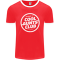 Auntie's Day Member of Cool Aunts Club Mens Ringer T-Shirt FotL Red/White