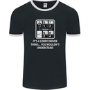 Its a Lorry Driver Thing Funny Truck Trucker Mens Ringer T-Shirt FotL Black/White