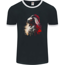 A Spartan Gladiator Bodybuilding MMA Mens Ringer T-Shirt FotL Black/White