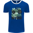 Tractor No Farmers No Food Farming Mens Ringer T-Shirt FotL Royal Blue/White