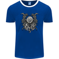 Cthulhu Entity Kraken Mens Ringer T-Shirt FotL Royal Blue/White