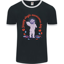 Happy Single Awareness Day Mens Ringer T-Shirt FotL Black/White