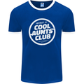 Auntie's Day Member of Cool Aunts Club Mens Ringer T-Shirt FotL Royal Blue/White