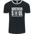 Northern Soul Keep the Faith Mens Ringer T-Shirt FotL Black/White