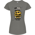 Why? Bee-Cause I'm Cool Funny Bee Womens Petite Cut T-Shirt Charcoal