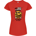 Why? Bee-Cause I'm Cool Funny Bee Womens Petite Cut T-Shirt Red