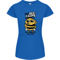 Why? Bee-Cause I'm Cool Funny Bee Womens Petite Cut T-Shirt Royal Blue