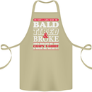 Wife & Kids Bald Tired & Broke Father's Day Cotton Apron 100% Organic Khaki