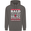 Wife & Kids Bald Tired & Broke Father's Day Mens 80% Cotton Hoodie Charcoal