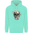 Wildlife Spring Skull Childrens Kids Hoodie Peppermint
