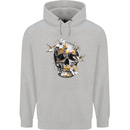 Wildlife Spring Skull Childrens Kids Hoodie Sports Grey
