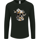 Wildlife Spring Skull Mens Long Sleeve T-Shirt Black
