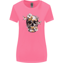 Wildlife Spring Skull Womens Wider Cut T-Shirt Azalea