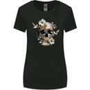 Wildlife Spring Skull Womens Wider Cut T-Shirt Black