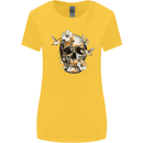 Wildlife Spring Skull Womens Wider Cut T-Shirt Yellow