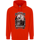 With Great Beard Comes Great Responsibility Childrens Kids Hoodie Bright Red