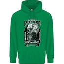 With Great Beard Comes Great Responsibility Mens 80% Cotton Hoodie Irish Green