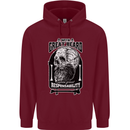 With Great Beard Comes Great Responsibility Mens 80% Cotton Hoodie Maroon