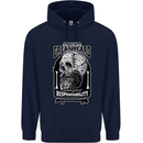 With Great Beard Comes Great Responsibility Mens 80% Cotton Hoodie Navy Blue
