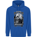 With Great Beard Comes Great Responsibility Mens 80% Cotton Hoodie Royal Blue