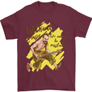 Without Music Life Would Be a Mistake Guitar Mens T-Shirt 100% Cotton Maroon